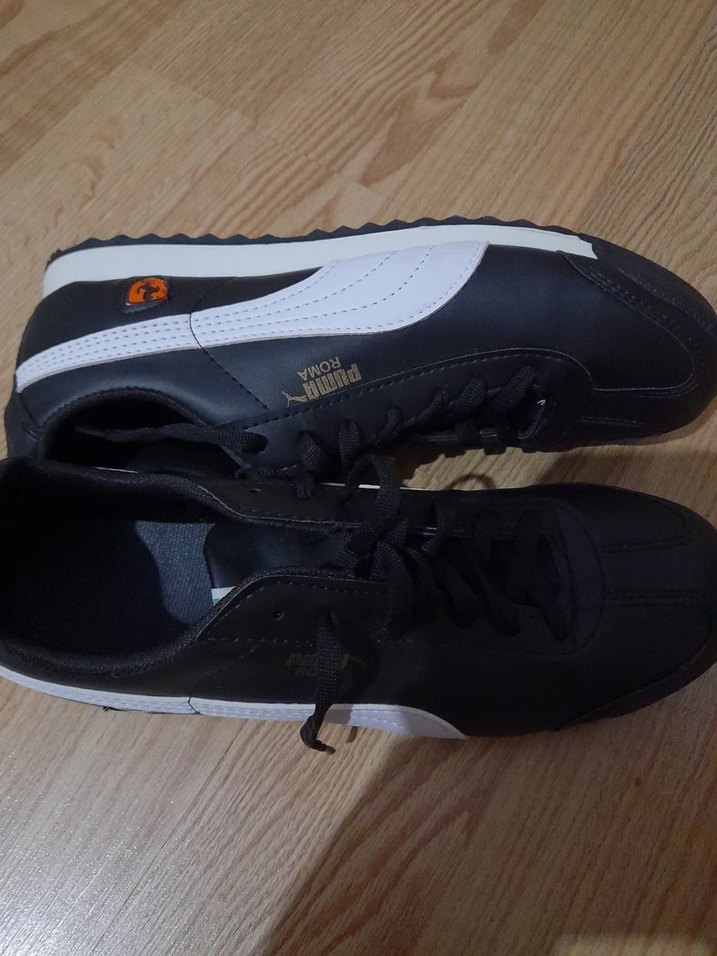 Puma Roma Siyah Beyaz Erkek Spor Ayakkabı - Görsel 2