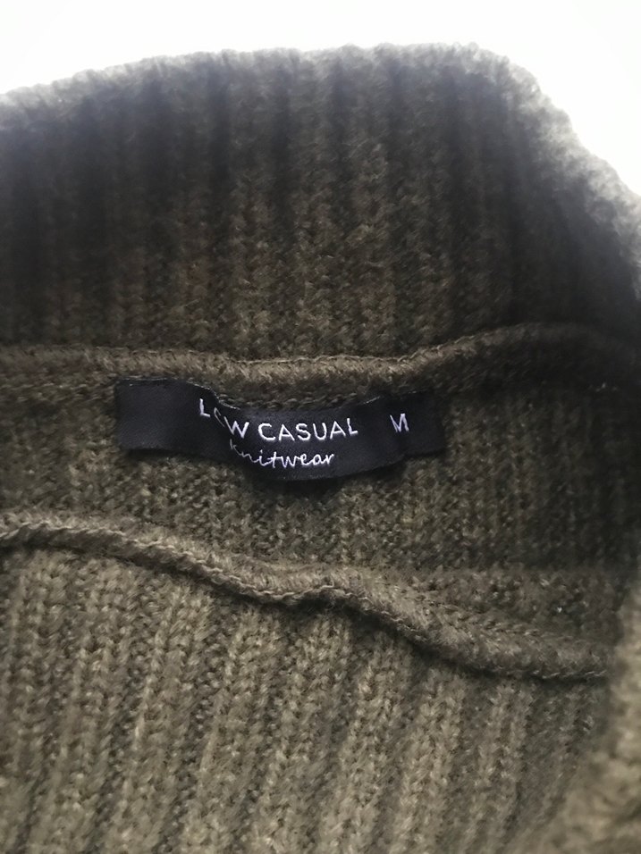 Boğazlı Yünlü Kadın Kazak - Görsel 2