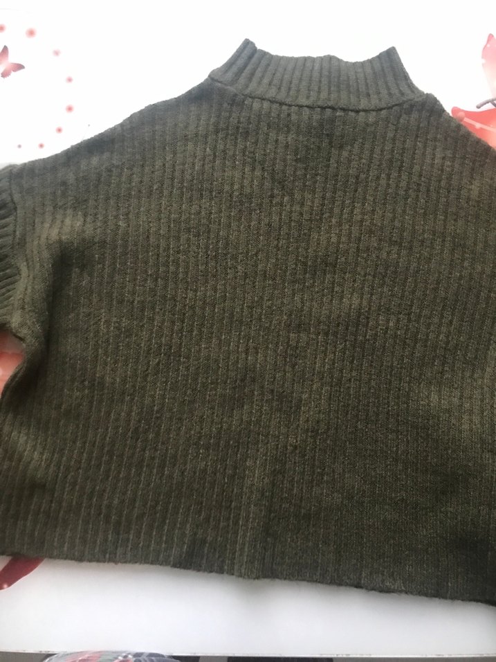 Boğazlı Yünlü Kadın Kazak - Görsel 4