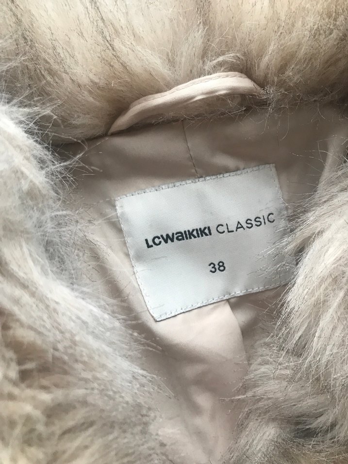 Bej Kadın Kürk - Görsel 5