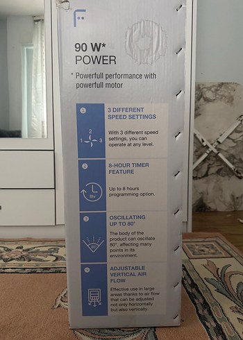 Fakir dikey vantilatör - Görsel 2