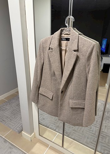 Zara S beden yün blazer - Görsel 11
