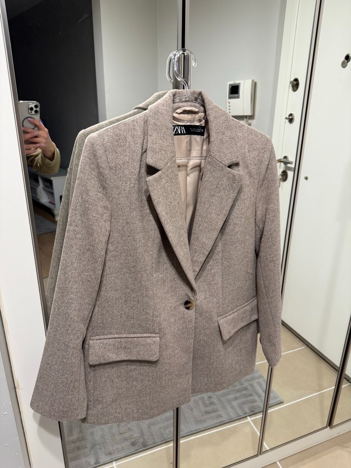 Zara S beden yün blazer - Görsel 3
