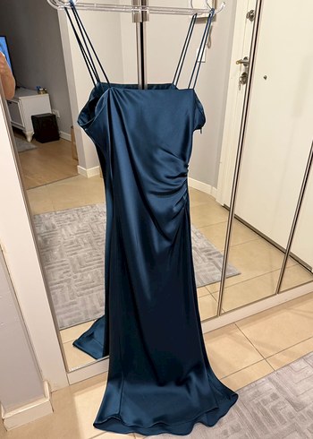 Zara saten elbise S beden - Görsel 4