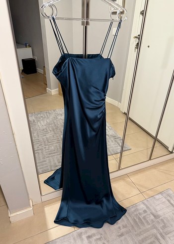 Zara saten elbise S beden - Görsel 3