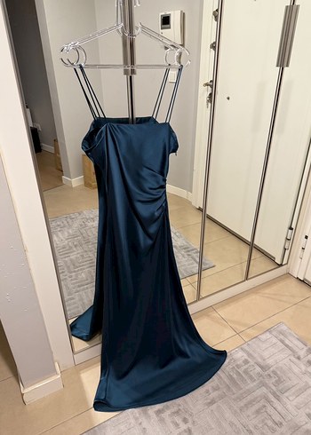 Zara saten elbise S beden - Görsel 2