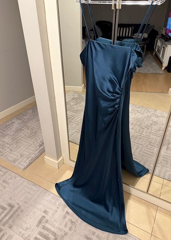 Zara saten elbise S beden - Görsel 8