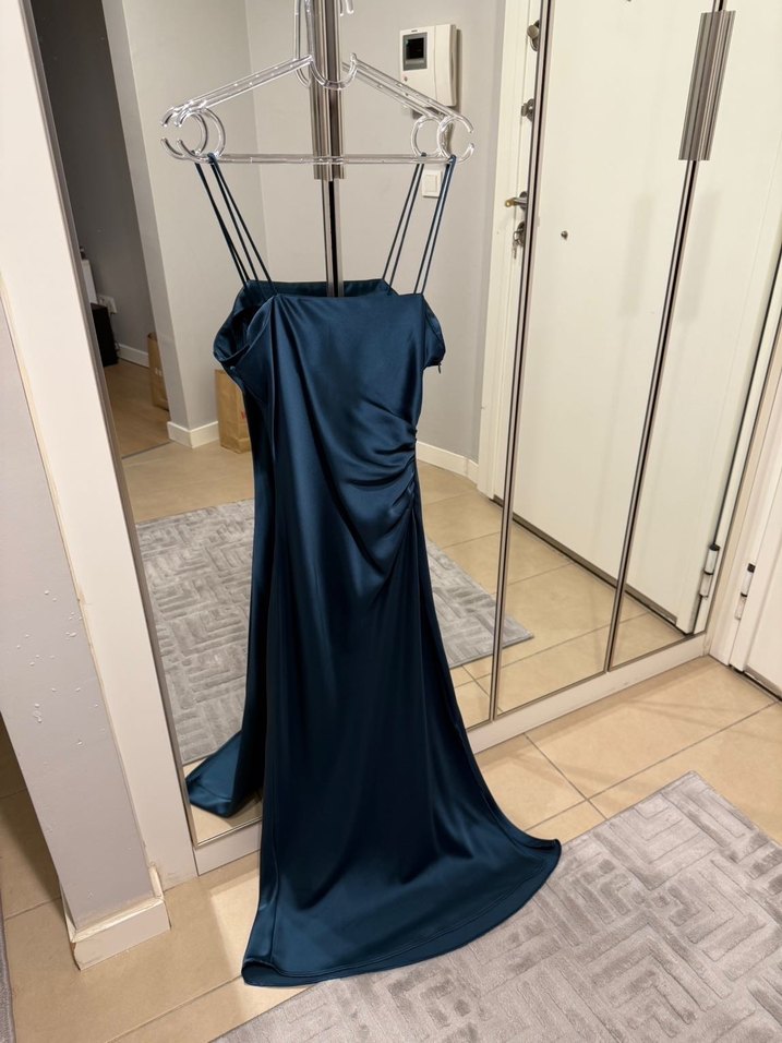 Zara saten elbise S beden - Görsel 2