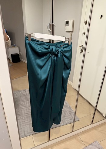 Zara S beden saten etek - Görsel 2