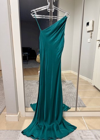 Zara Xs beden saten elbise - Görsel 6