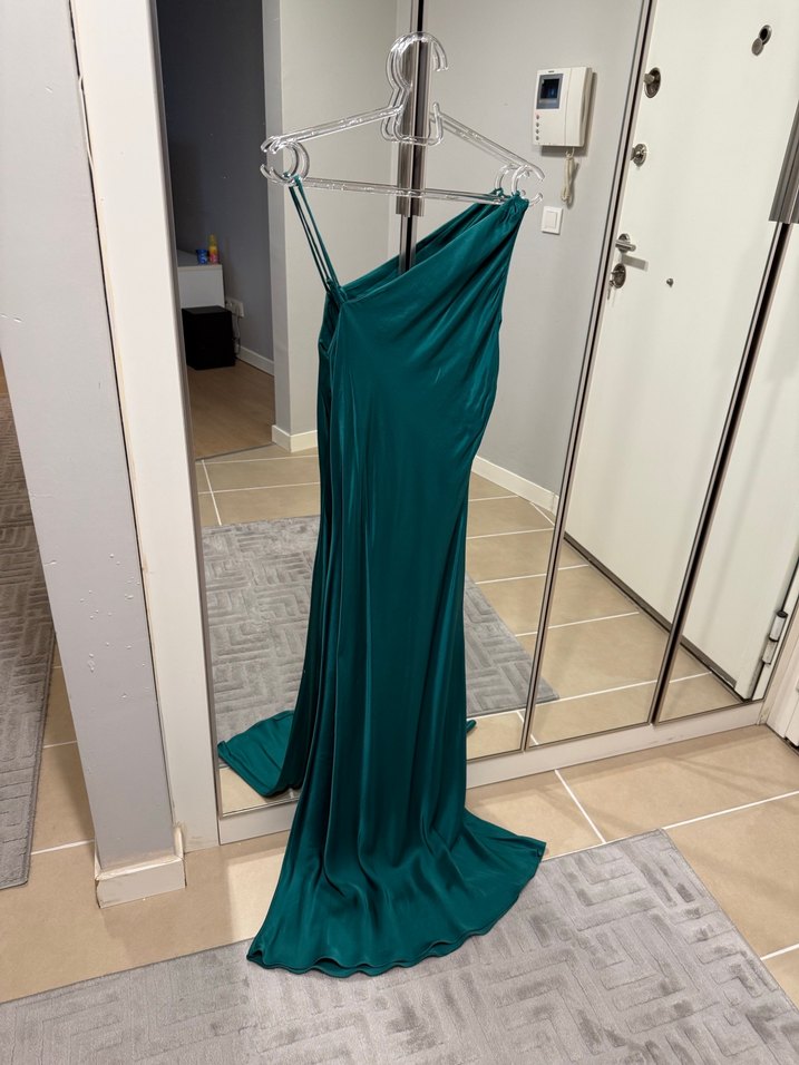 Zara Xs beden saten elbise - Görsel 5