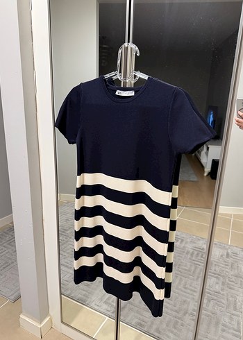 Zara S beden triko elbise - Görsel 6