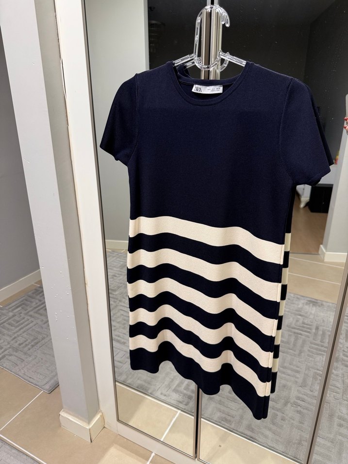 Zara S beden triko elbise - Görsel 2