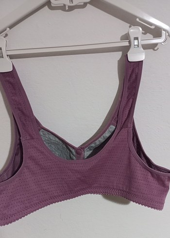 Mor Nakışlı Rahat Sütyen - Görsel 2