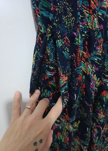 Kadın Çok Renkli Uzun Bohem Tulum - Görsel 3