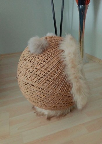 Hasır Kürklü Kedi Yuvası - Görsel 2