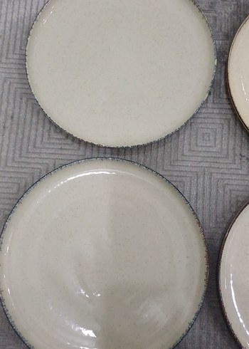 Beyaz Düz 6'lı Tabak Seti TAKIM Mado servis tabağı - Görsel 3