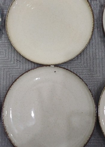 Beyaz Düz 6'lı Tabak Seti TAKIM Mado servis tabağı - Görsel 4