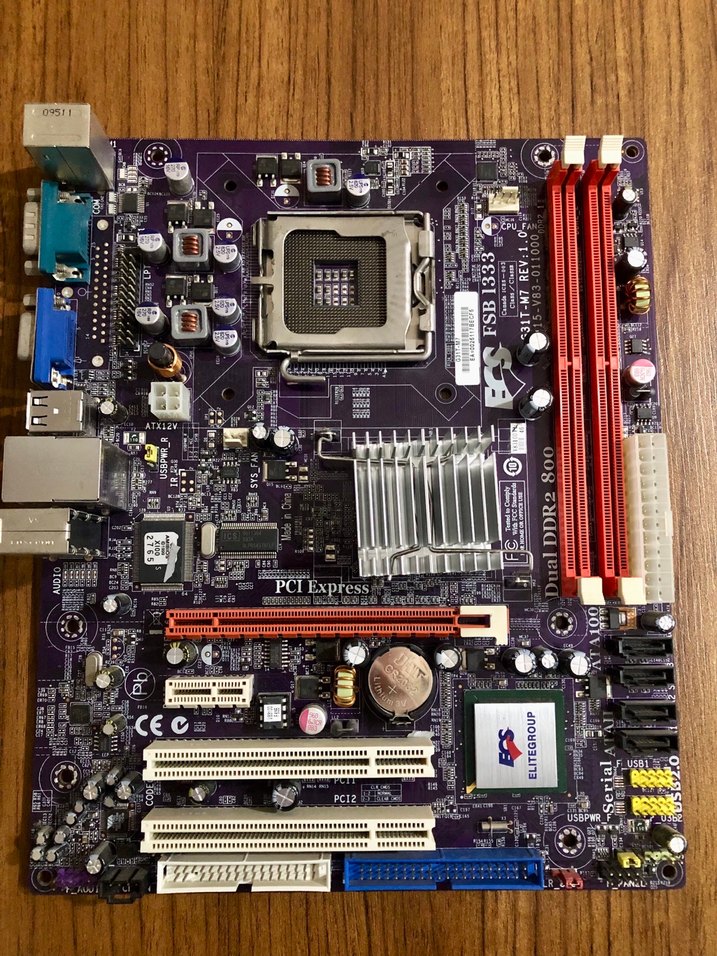 E7500 İşlemci + ECS Anakart + 2GB RAM Set - Testli Sorunsuz - Görsel 2