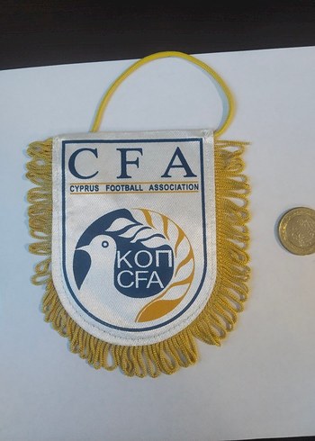 Renkli Kıbrıs Futbol Federasyonu küçük flama - Görsel 2