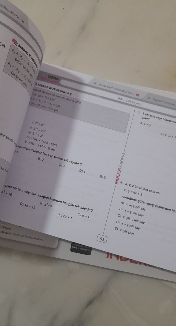 2025 MEB-AGS Sayısal Yetenek Ders Notları - Görsel 2