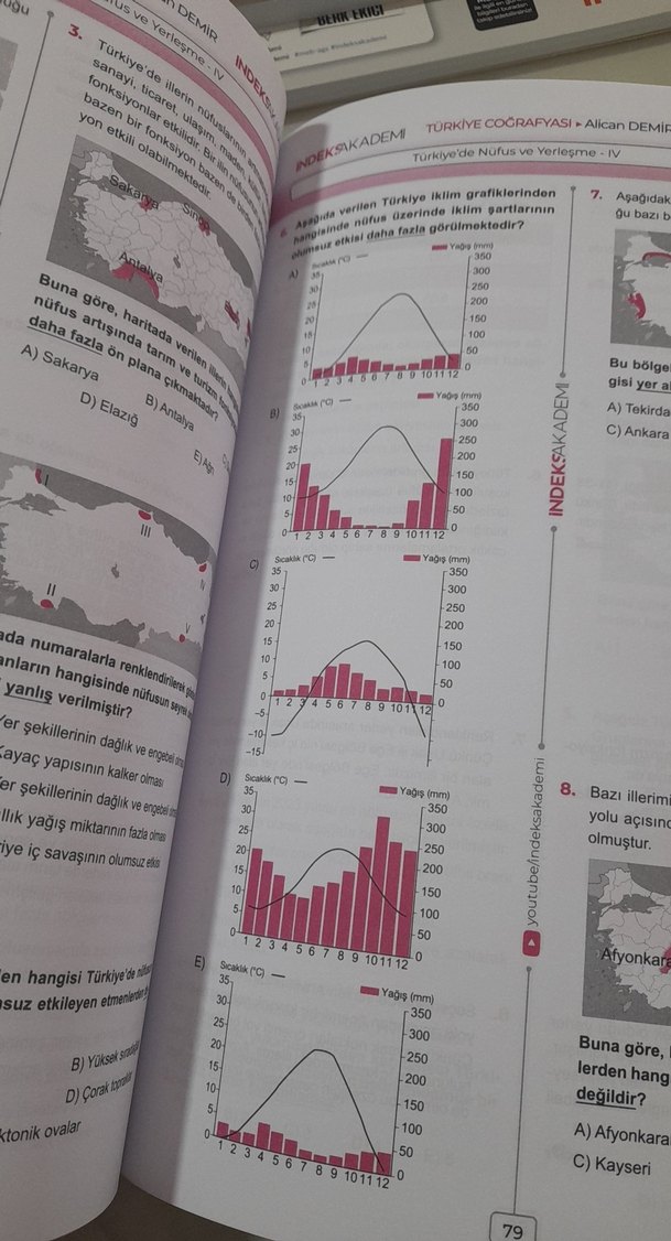 MEB-AGS 2025 Türkiye Coğrafyası Soru Bankası - Görsel 2