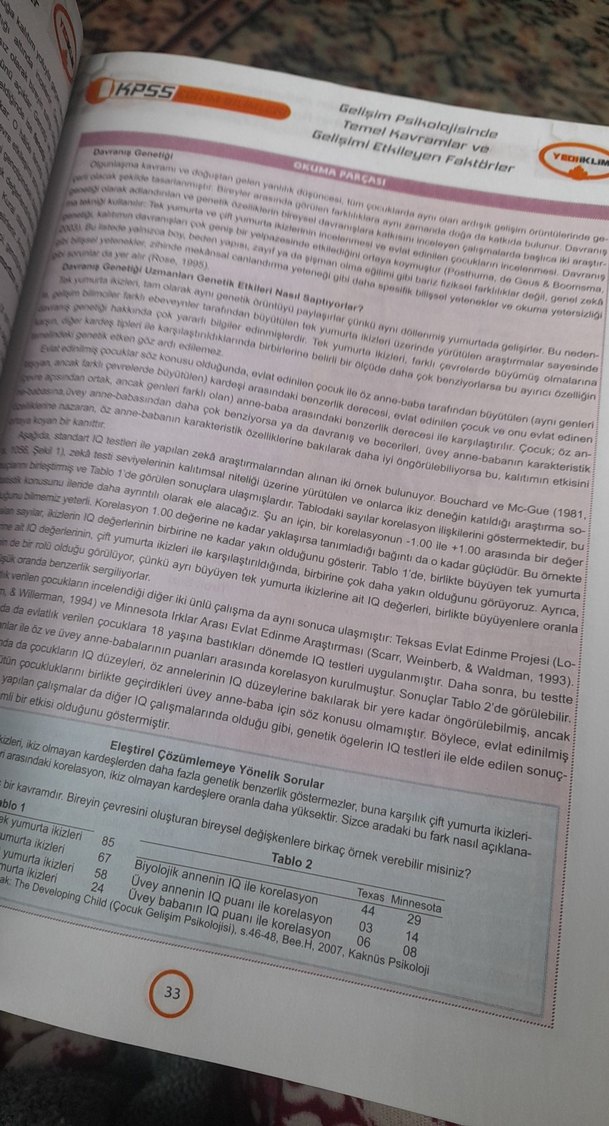 KPSS 2020 Gelişim Psikolojisi  Eğitim Bilimleri - Görsel 2