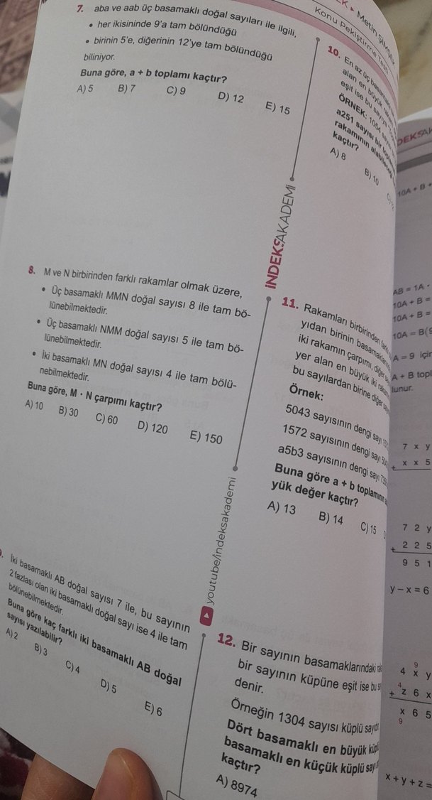 2025 MEB-AGS Sayısal Yetenek Soru Bankası - Görsel 3