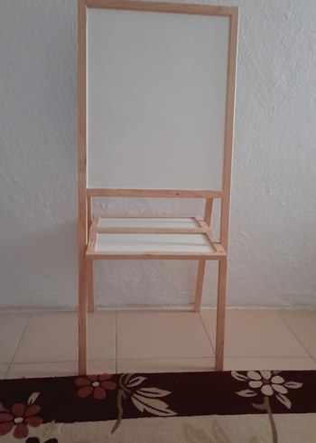 Ahşap Ayaklı Çift Taraflı Yazı Tahtası (Kara + Beyaz Tahta) - Görsel 3