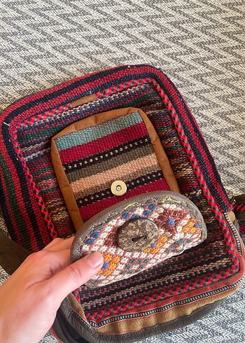 Bohem Çok Renkli Kadın Çapraz Çanta - Görsel 3