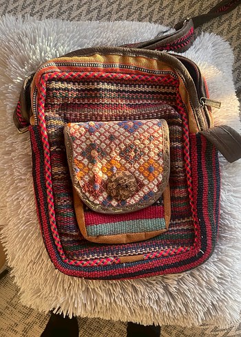 Bohem Çok Renkli Kadın Çapraz Çanta - Görsel 2