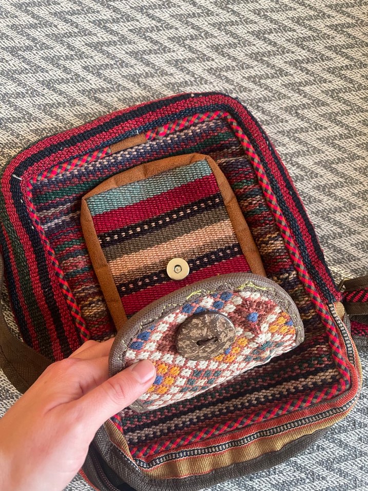 Bohem Çok Renkli Kadın Çapraz Çanta - Görsel 3