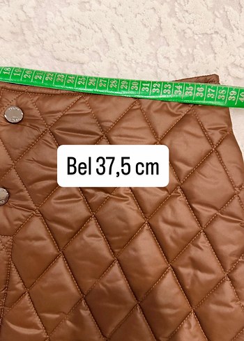 RUE kahverengi mini kapitone etek - Görsel 6