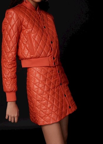 RUE narçiçeği mini kapitone etek - Görsel 5