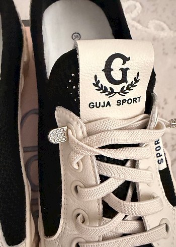 Guja bağcıklı transparan sneaker siyah kadın ayakkabısı - Görsel 2
