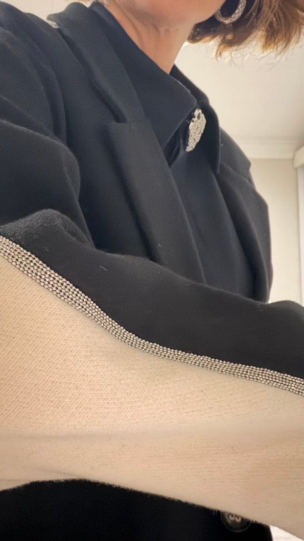 Luxury Kaşe Kaban düz kapama - Görsel 4