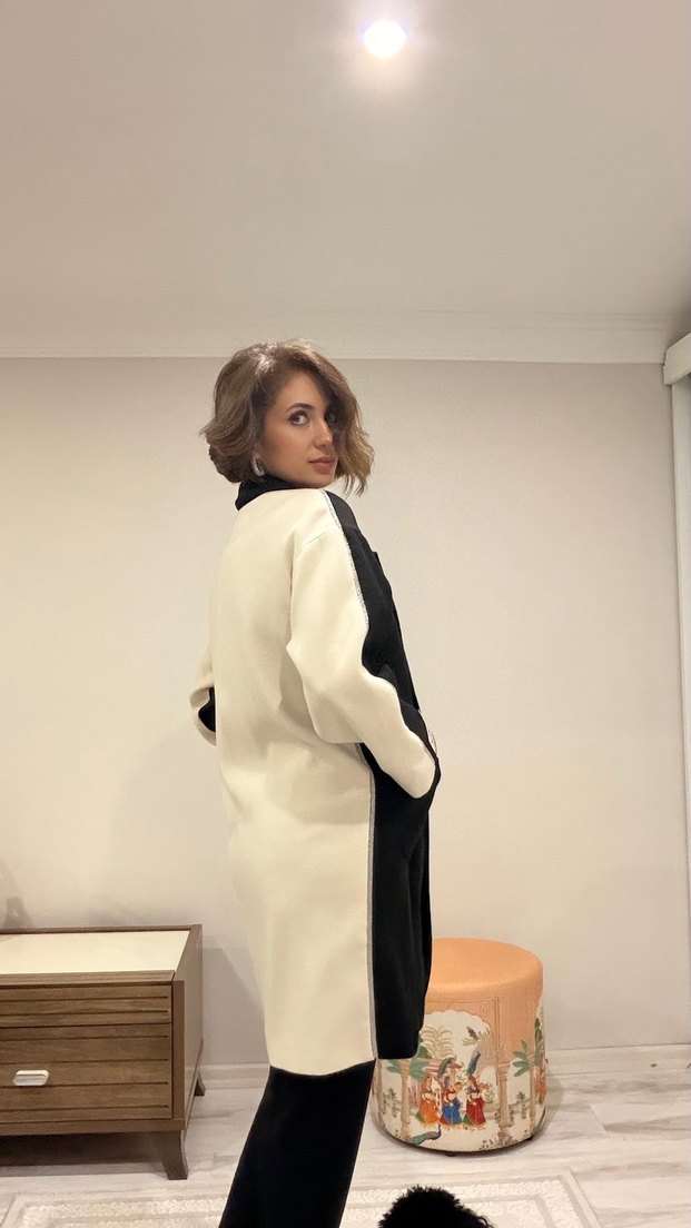 Luxury Kaşe Kaban düz kapama - Görsel 3