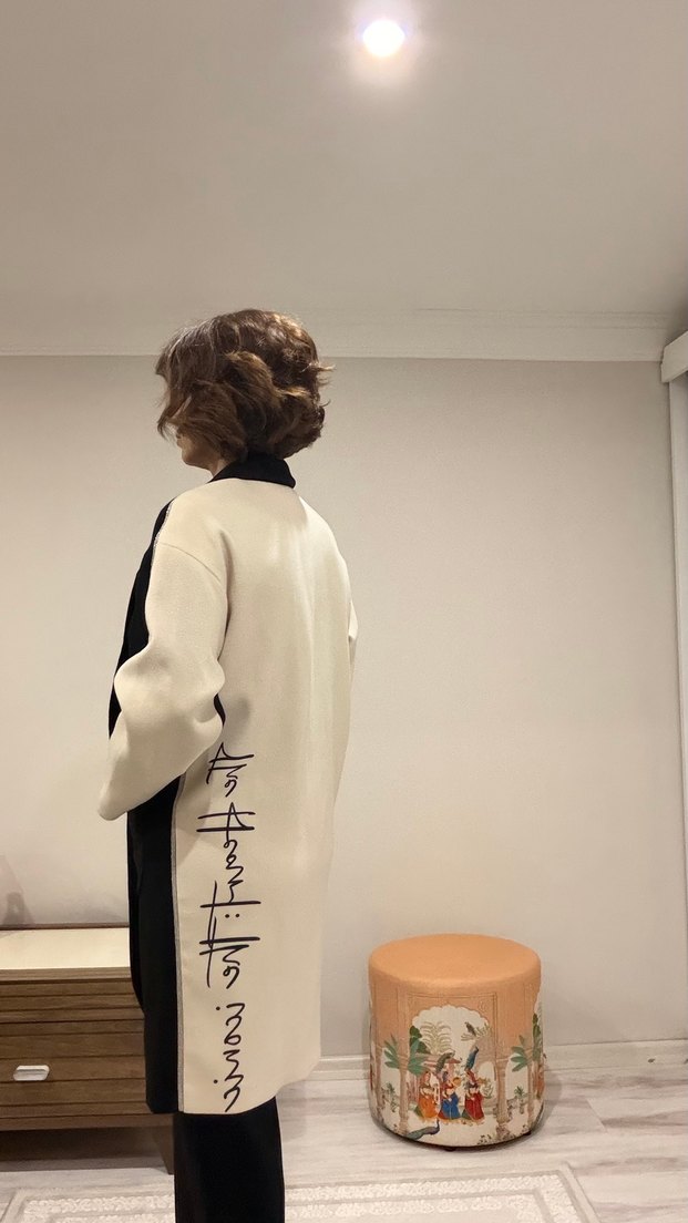 Luxury Kaşe Kaban düz kapama - Görsel 2