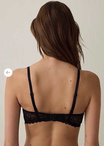 PENTİ 75C Kalıp Siyah Lotus Lace Sütyen - Görsel 3