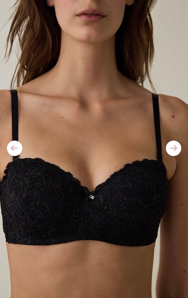 PENTİ 75C Kalıp Siyah Lotus Lace Sütyen - Görsel 2