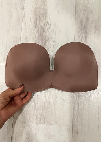 SUWEN 75B Kalıp Vizon Destekli Askısız Straplez Sütyen - Görsel 8