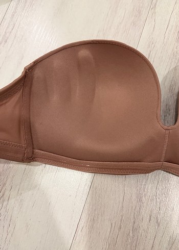 SUWEN 75B Kalıp Vizon Destekli Askısız Straplez Sütyen - Görsel 9