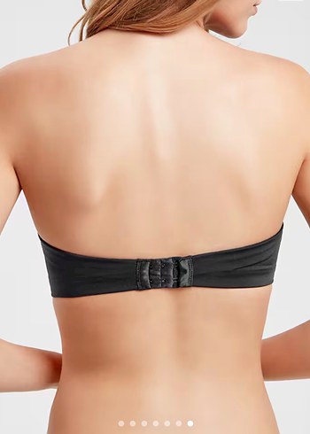SUWEN 80C Kalıp Siyah Destekli Askısız Straplez Sütyen - Görsel 7