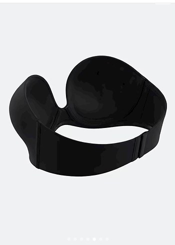 SUWEN 80C Kalıp Siyah Destekli Askısız Straplez Sütyen - Görsel 5