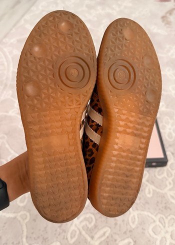 MARİNE Leopar Desenli Gerçek Deri Kadın Spor Ayakkabı - Görsel 6