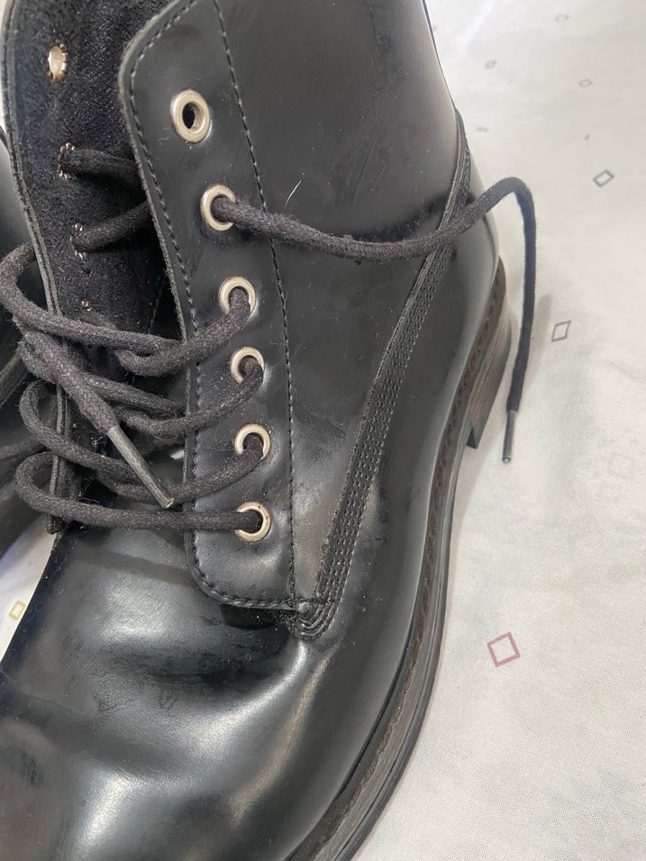 Stiller Siyah Deri Erkek Bağcıklı Bot - Görsel 2