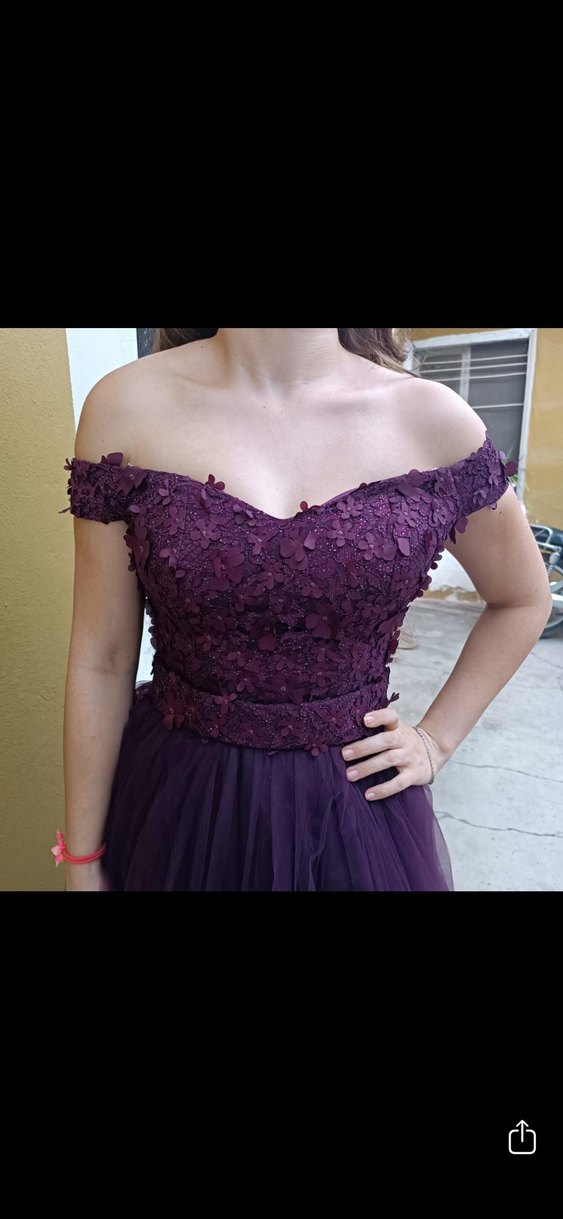 Kadın Mor Straplez Uzun Abiye Elbise - Görsel 2