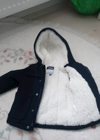 Erkek Çocuk Lacivert Düğmeli Mont - Görsel 2