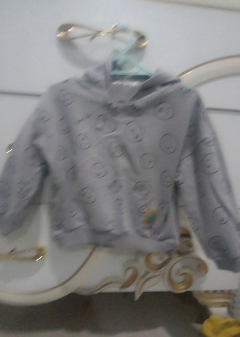 Gri Baskılı  Sweatshirt - Görsel 3