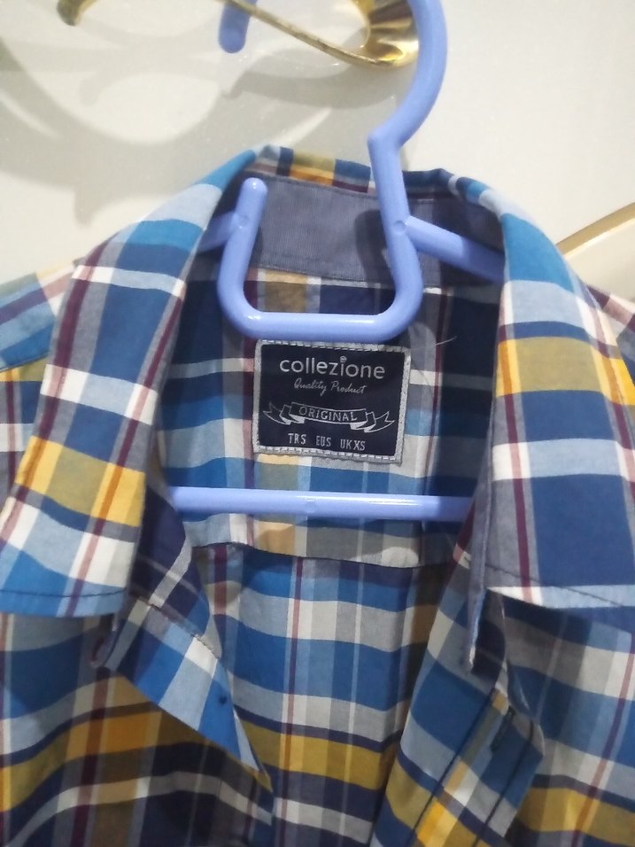 Çok Renkli Uzun Kollu Düğmeli Erkek Gömlek - Görsel 2